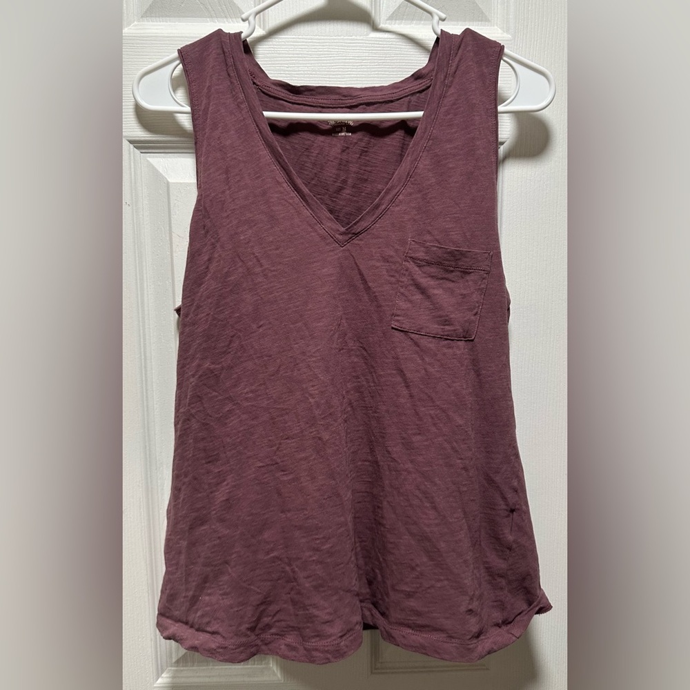 Madewell Sleeveless V-Neck Top